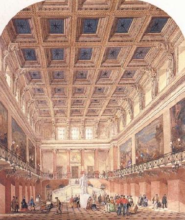Philip Charles Hardwick The Booking Hall Euston Station oil painting picture